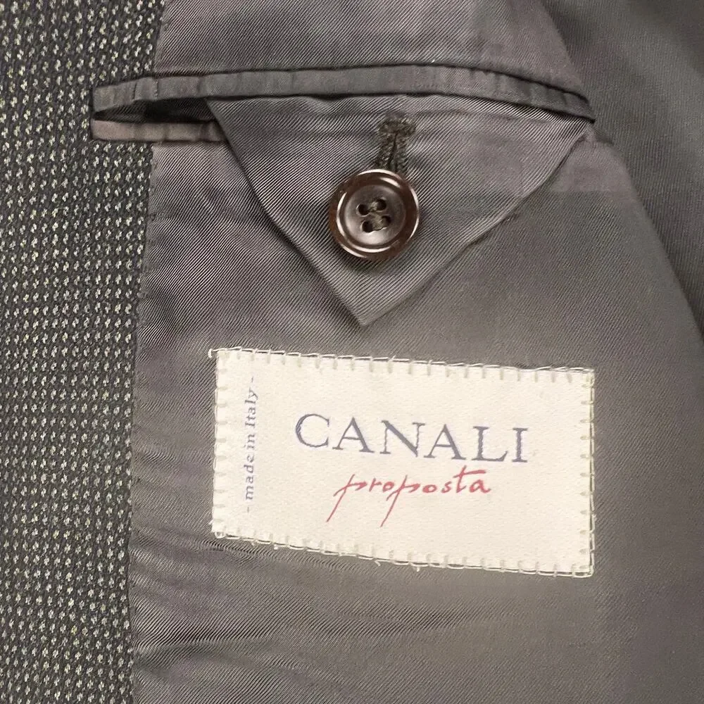 Canali Proposta 100% Wool Sport Coat Bernini Beverly Hills Size Euro 56 (US 46)